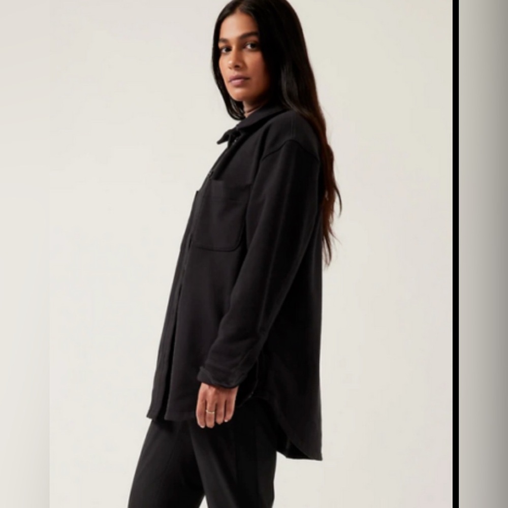 Athleta Retroplush Shirt Jacket